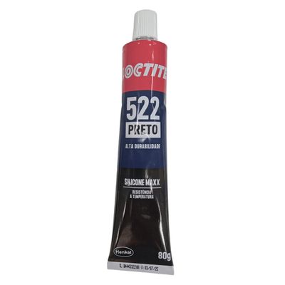 Silicone de Vedação de Alta Temperatura 522 Max Preto 80g