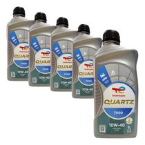 Kit 5l Óleo Motor Total Quartz 7000 Sn 10w40 Semissintético