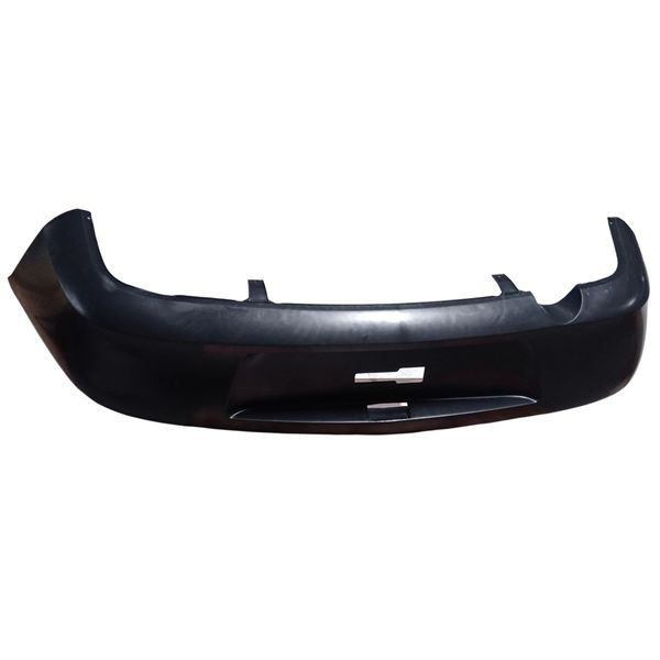 Parachoque Traseiro Preto Liso Chevrolet Prisma 2007 até 2012