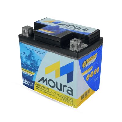 Bateria Moura Para Moto 12v 5ah CCA50A Lado Direito Positivo