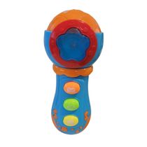 17486373926184 Microfone Infantil Musical Interativo Azul - Unitoys