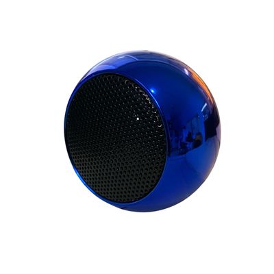 Mini Caixa Som Metalizada Bluetooth BT AL2022 Azul - Altomex