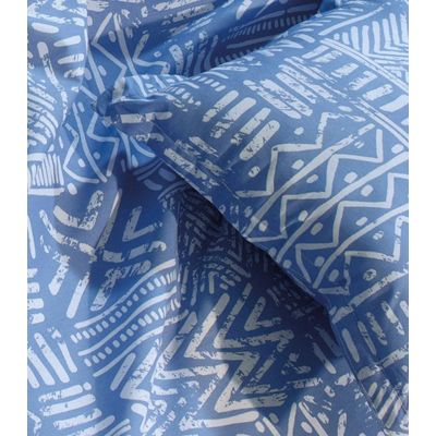 Jogo De Cama Classic Casal 4 Peças Teka Azul UN / Azul