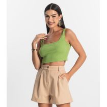 Top Básico Feminino em Ribana Rovitex Verde
