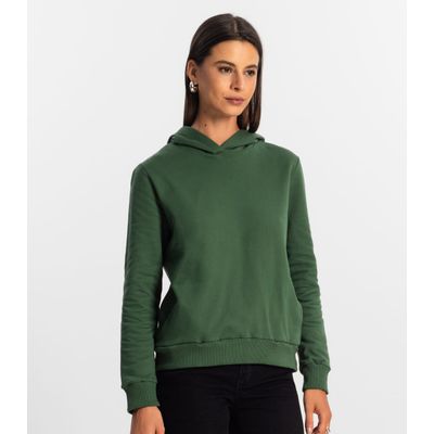 Moletom com Capuz Feminino Rovitex Verde M / Verde