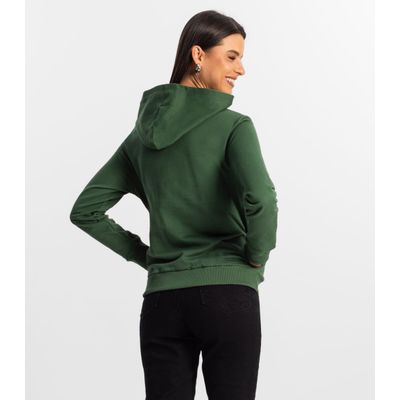 Moletom com Capuz Feminino Rovitex Verde M / Verde