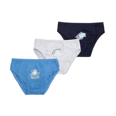 Kit 3 Cuecas Slip Infantil Select Unica 8 / Unica