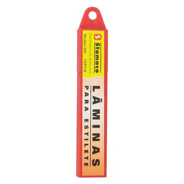 Lâminas Para Estilete Modelo 505 Com 10 Peças - 8040 - Stamaco Lamina P-estilete C-10 Stamaco
