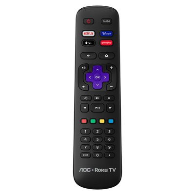 Smart TV AOC 50 Polegadas, DLED, 4K, Roku TV - 50U7045/78G Preto / Bivolt