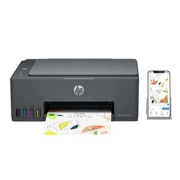 Impressora Multifuncional HP Smart Tank 584 Cinza / Bivolt