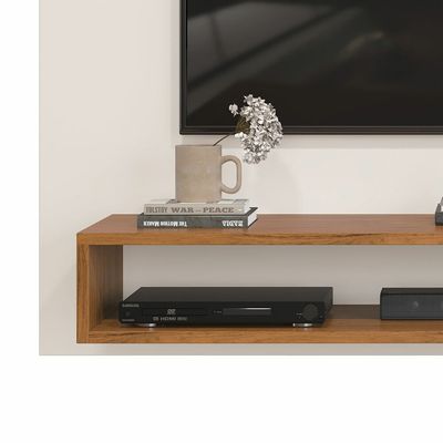 Painel para TV até 50 DJ Móveis Nando 1 Nicho Freijo/Offwhite