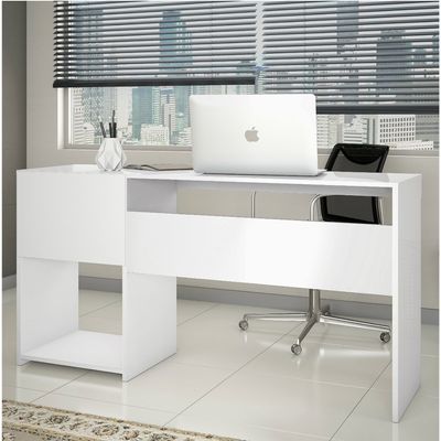 Mesa para Computador Notável Office com 2 Gavetas - 51015 Branco