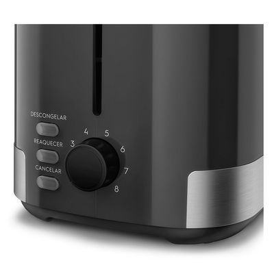 Torradeira Efficient 8 Níveis de Tostagem Função Descongelar ETS10 Electrolux Preto / 220V