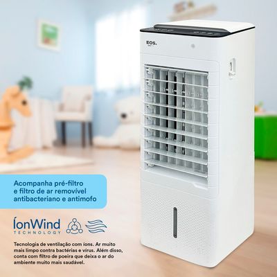 Climatizador de Ar EOS Artic Fresh, 7,5 Litros, 5 em 1, Quente/Frio - ECL70Q Branco / 110V