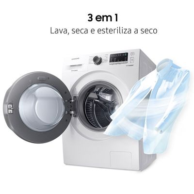 Lava e Seca Samsung Ecobubble 11 Kg Smart Check WD11A Branco / 220V