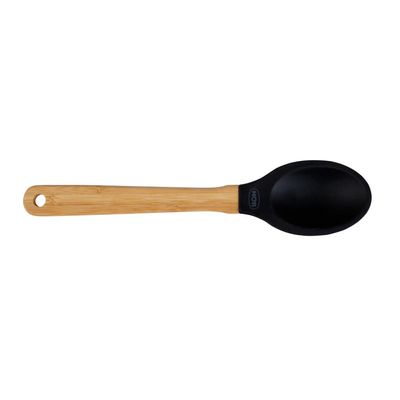 Colher Silicone e Bamboo Preto