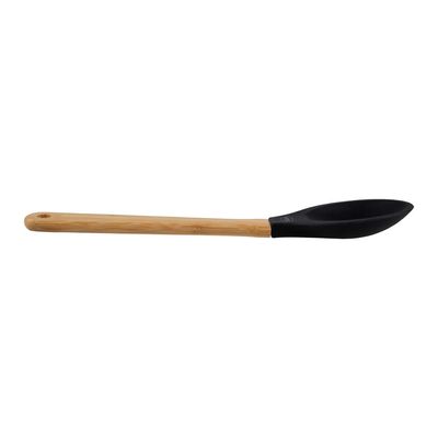 Colher Silicone e Bamboo Preto