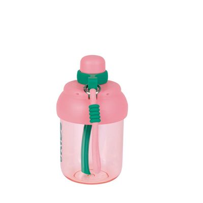 Garrafa Kids Alça Rosa 500ml