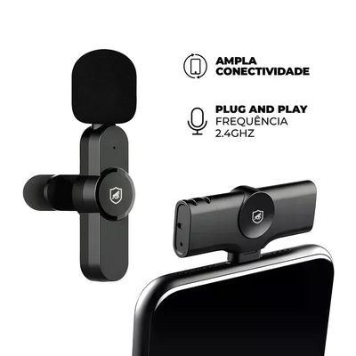 Microfone de Lapela Flex - Tipo C - Gshield