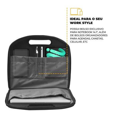 Capa para notebook Maleta Executiva Guardian - Pasta Organizadora - Gshield