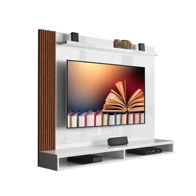 Painel Dijon - Móveisaqui Cor Branco Com Naturale