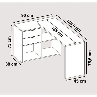 Mesa Para Computador Office Nt 2060 Preto - Notável