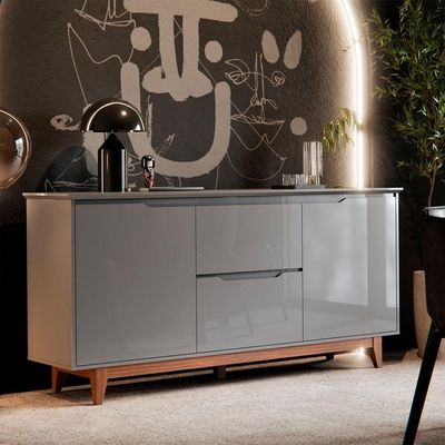 Buffet 2 Portas Flow Cinza