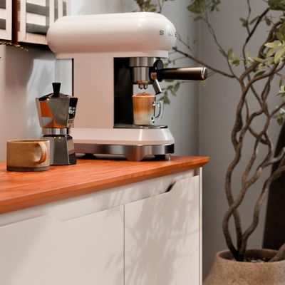 Buffet 02 Portas Sem Gaveta Flow Off White Com Freijo
