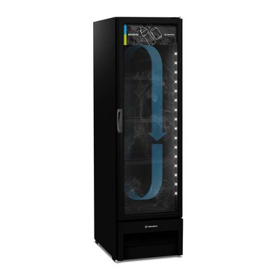 Visa Cooler Refrigerador Multiuso Expositor Vertical 296l Vb28rh All Black 220v - Metalfrio 220v
