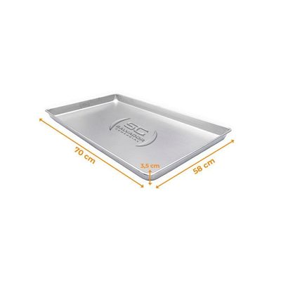 Assadeira Forma Lisa Alumínio Biscoitos 58 X 70 X 3 0,6mm - Imeca