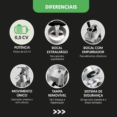 Processador De Alimentos 7 Discos 203Mm 127/220V Pa7Pro Siemsen 702609