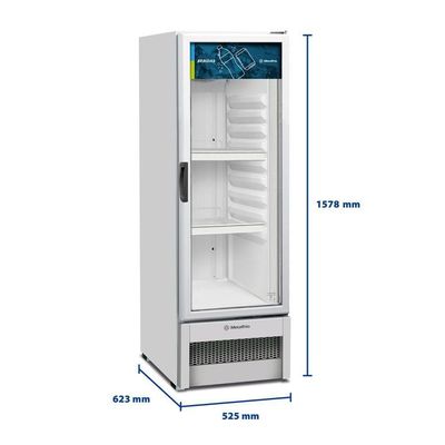 Visa Cooler Refrigerador Expositor Multiuso Porta Vidro 235l Vb25r Metalfrio 127v 127v