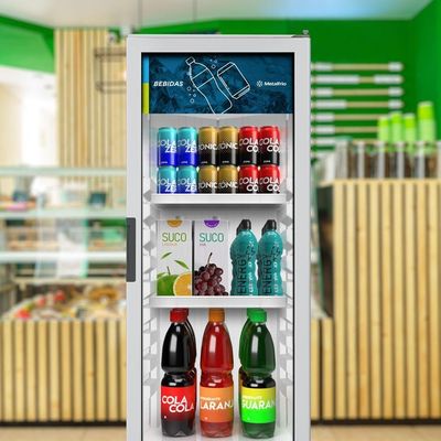 Visa Cooler Refrigerador Expositor Multiuso Porta Vidro 235l Vb25r Metalfrio 127v 127v