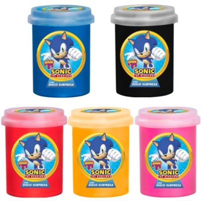 5X SLIME GELELÉ SONIC COM DISCO SURPRESA - 152G - SORTIDO