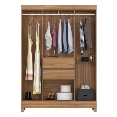 Guarda Roupa Solteiro 6 Portas E 2 Gavetas Ecom Ii - Amêndola Touch