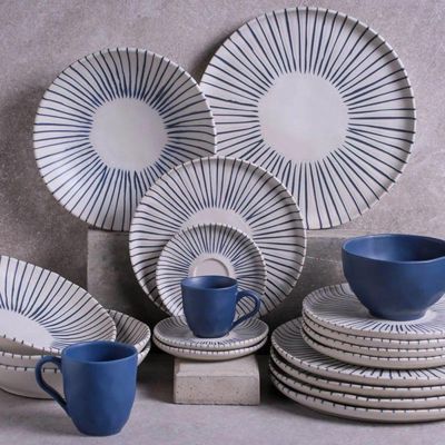 Conjunto De Pratos Rasos 06 Peças Bio Elemento Porto Brasil