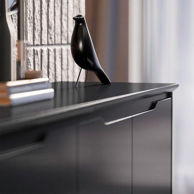 Buffet 4 Portas Flow Preto