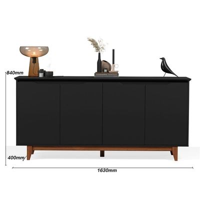 Buffet 4 Portas Flow Preto