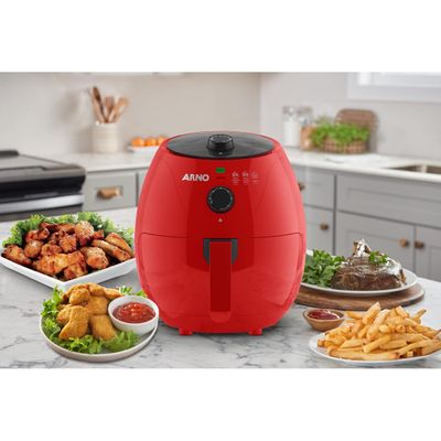 Airfryer Fritadeira Easy Fry Red Arno 3,2L Vermelho