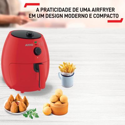 Airfryer Fritadeira Easy Fry Red Arno 3,2L Vermelho