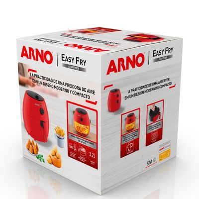 Airfryer Fritadeira Easy Fry Red Arno 3,2L Vermelho
