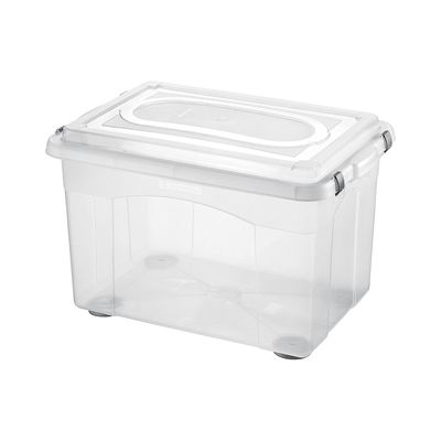 Caixa Organizadora Sanremo Top Stock em Plástico Cristal 56L UNICA