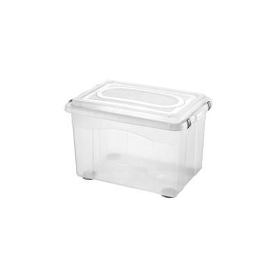 Caixa Organizadora Sanremo Top Stock em Plástico Cristal 56L UNICA