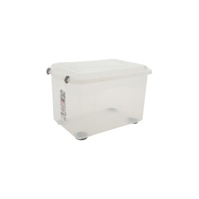 Caixa Organizadora Sanremo Top Stock em Plástico Cristal 56L UNICA