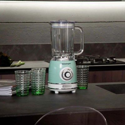 Liquidificador Ariete Vintage Verde 1000w Copo De Vidro 1,5L Linha Retrô 583 220V
