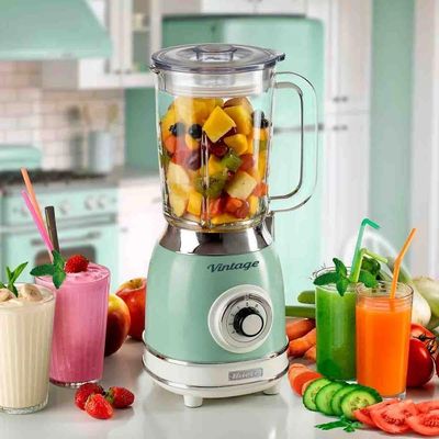 Liquidificador Ariete Vintage Verde 1000w Copo De Vidro 1,5L Linha Retrô 583 220V