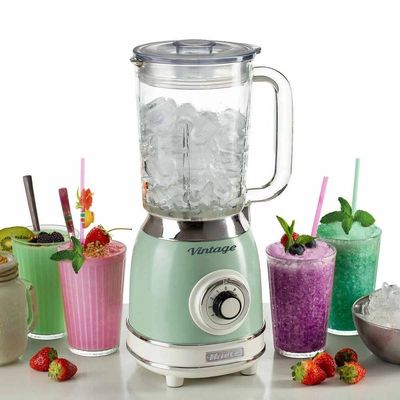 Liquidificador Ariete Vintage Verde 1000w Copo De Vidro 1,5L Linha Retrô 583 220V