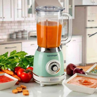 Liquidificador Ariete Vintage Verde 1000w Copo De Vidro 1,5L Linha Retrô 583 220V