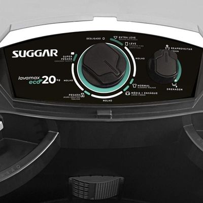 Tanquinho Lavamax Eco 20 Kg Preta Suggar 110V