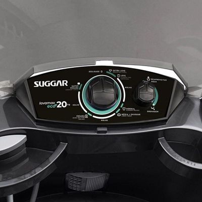 Tanquinho Lavamax Eco 20 Kg Preta Suggar 110V